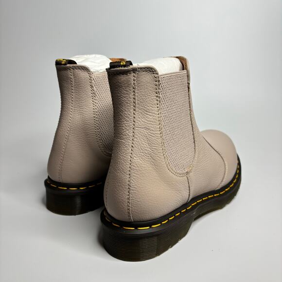 Dr. Martens Women's 2976 Virginia Leather Chelsea Boot in Vintage Taupe - Picture 3 of 9